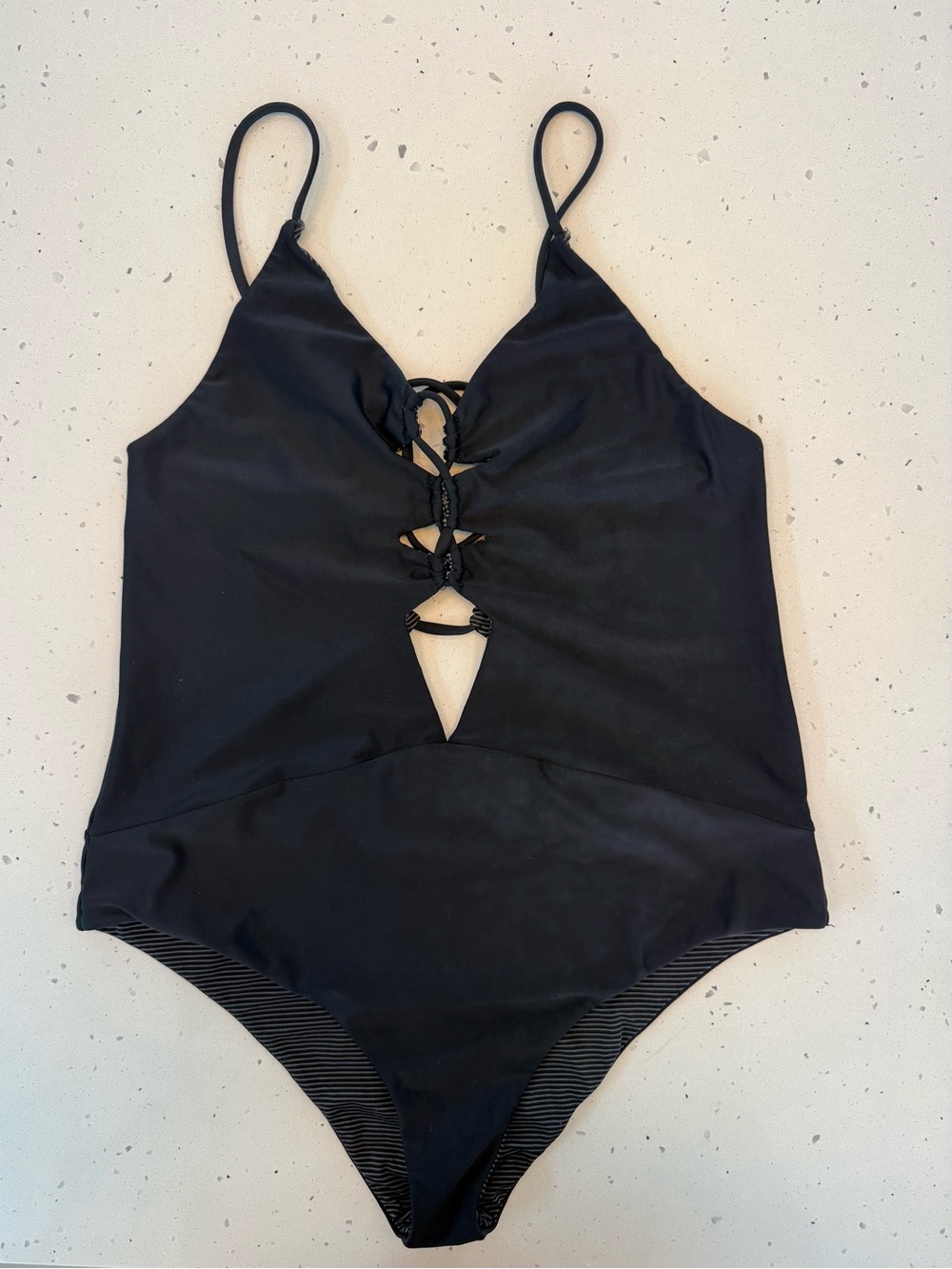acacia swimwear Black One-Piece Swimsuit